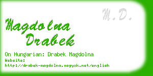 magdolna drabek business card
